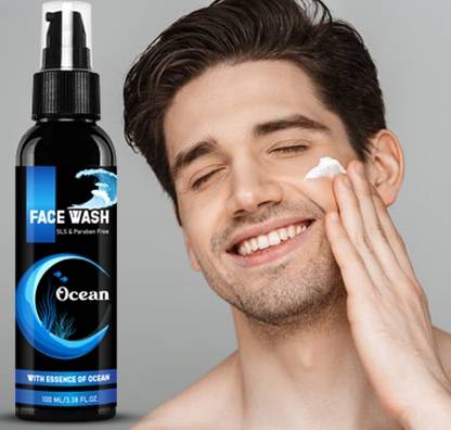 dr. alestia Ocean for Men | Fight Acne & Pimples, Brighten Skin, Clears Dirt, Oil Control, Refreshing Feel - Multi-Action Formula Face Wash