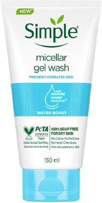 Simple Water Boost Micellar Gel Facial Wash Face Wash