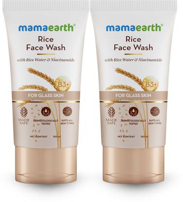 Mamaearth Rice Water & Niacinamide for Glass Skin  Face Wash