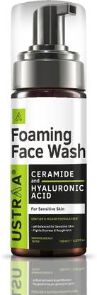 USTRAA Foaming  - For Sensitive Skin - Skin Brightening & Deep Cleanse Face Wash