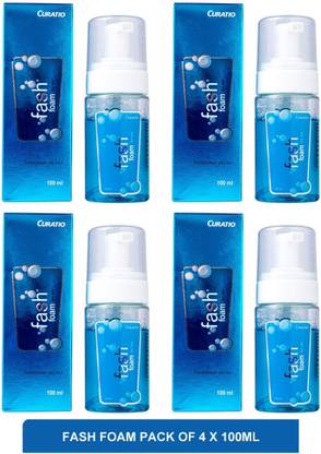 CURATIO Fash foam - best face wash for sensitive skin(pack of 4)100ml Face Wash