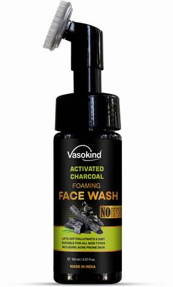 vasokind Activated Charcoal Foaming Facewash Face Wash