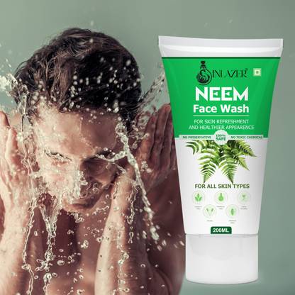 inlazer Neem Acne  For Healthy & Hydrated' Keeps Skin Healthy' Men Women Face Wash