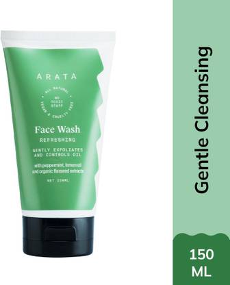 ARATA Exfoliating & Brightening|No Parabens, Sulphates & Silicones  Face Wash