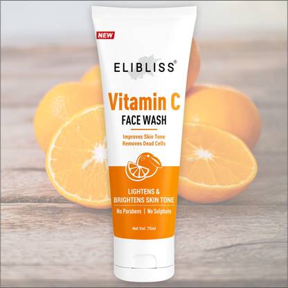 ELIBLISS Vitamin C  Natural Glow,Pigmentation,Acne,Scars,Anti-Wrinkle Corrector Face Wash