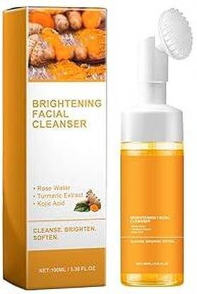 KENZY Turmeric Brightening Facial Cleanser, Foaming Facial Cleanser Face Wash