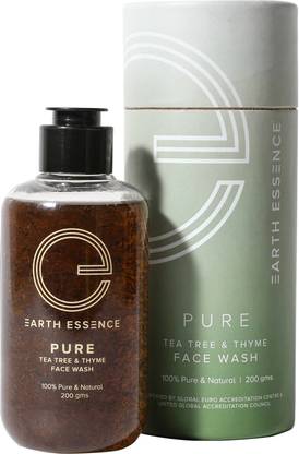 Earth Essence PURE | Tea Tree & Thyme | Controls oil, Fights Acne & Germs Face Wash
