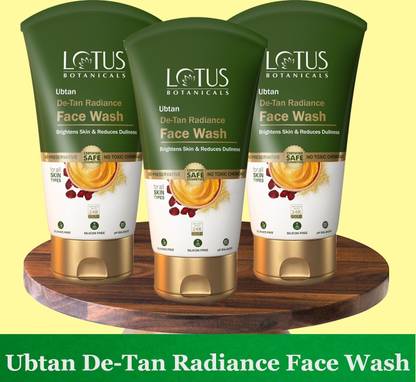 Lotus Botanicals Ubtan De-Tan Radiance  ( Pack of 3 ) ( 100ml * 3 ) Face Wash