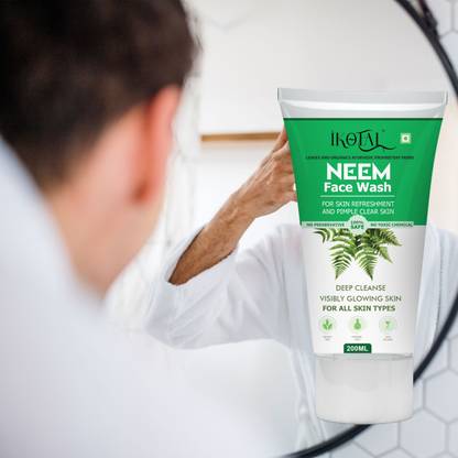 IKOTAL Anti Pimple & Acne Removal Neem Facewash For Men & Women | Skin Brightening Face Wash