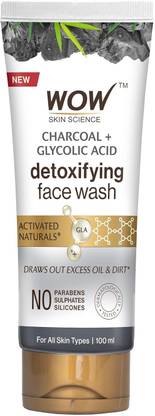 WOW SKIN SCIENCE Activated Charcoal -with Activated Charcoal Beads-No Sulphates & Parabens Face Wash