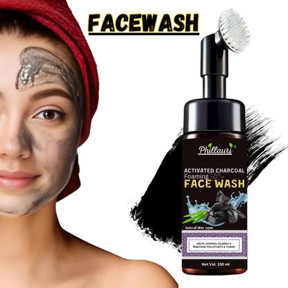 Phillauri Charcoal Skin Purifying & Deep Cleanse Face Wash