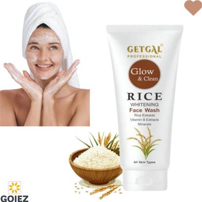 GOIEZ Rice Whitening  With Clear Skin And Glow Formula (100ml) Face Wash