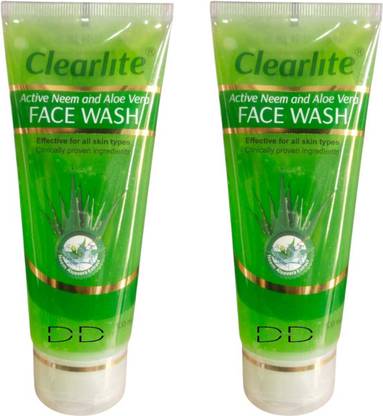 DOOMSDAY CLEARLITE NEEM & ALOEVERA FACEWASH FOR DEEP CLEANSING SOFT SKIN PACK OF 100ml x 2 Face Wash