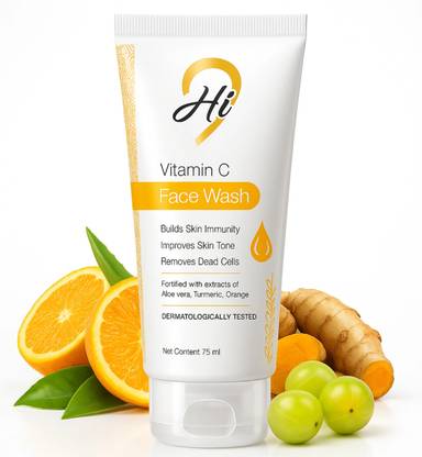 Hi9 Vitamin C  - 75ml | Clean, Bright Skin | Paraben & Sulfate Free Face Wash