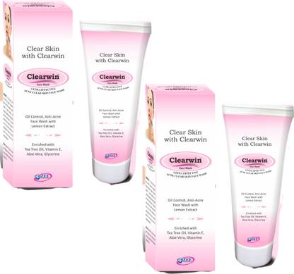 ZEE DRUGS Clear Skin with Clearwin  with Lemon Extract I Oil Control I Anti Acne Face Wash