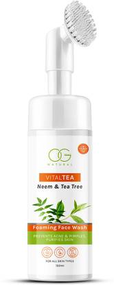 OG BEAUTY Natural Vitaltea Neem With Tea Tree Foaming  Face Wash