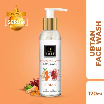 GOOD VIBES Ubtan De Tan Glow  120ml Face Wash