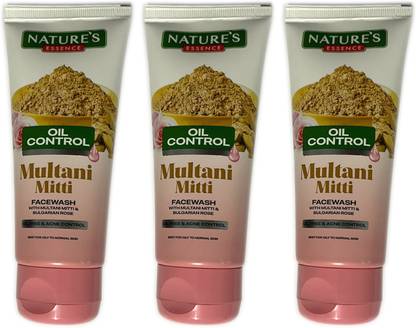 Nature's Essence MULTANI MITTI F.W WITH BULGARIAL ROSE 50MLX3 (MRP80X3) Face Wash