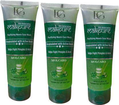 MOLCARO I G MAKPURE NEEM FACE WASH OF 3 Face Wash