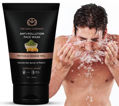 THE MAN COMPANY Anti-Pollution Cleanser for Oily Skin | Reduces Pimples, Blackheads & Dark Spots | Deep Cleansing Face Wash