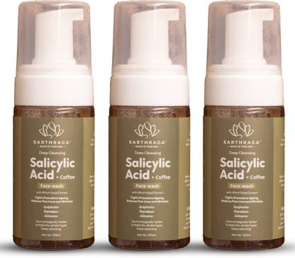 EARTHRAGA Salicylic Acid + Coffee  Deep Cleansing Face Wash