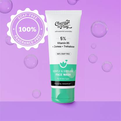 Chemist at Play Gentle & Soothing  | 100% Soap Free Facewash | Cleanser for Women & Men Face Wash