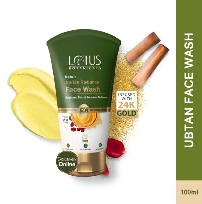 Lotus Botanicals Ubtan De-Tan Radiance Face Wash  (100 ml)
