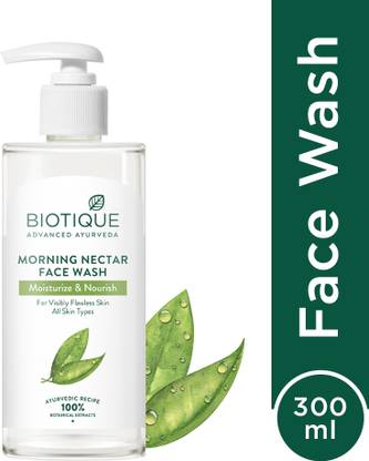 BIOTIQUE Morning Nectar Moisturize & Nourish  | Prevents Dark spots & Blemishes Face Wash