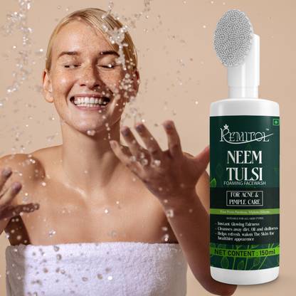 Remitol Neem Tulsi For Men & Women\\ Brightens Skin Tone, Removes Sun Tan & Pollution Face Wash