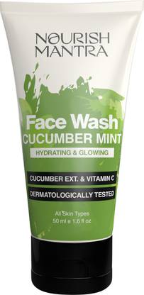 Nourish Mantra Cucumber Mint Upvan Cleanser Excess Oil Removal With Vitamin C Face Wash