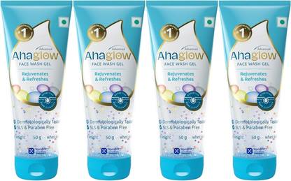 ahaglow Advanced  Gel,50 gm x Pack of 4 Face Wash