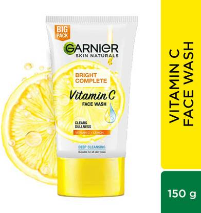 GARNIER Bright Complete Vitamin C  | Cleanser for Brighter and Glowing Skin Face Wash