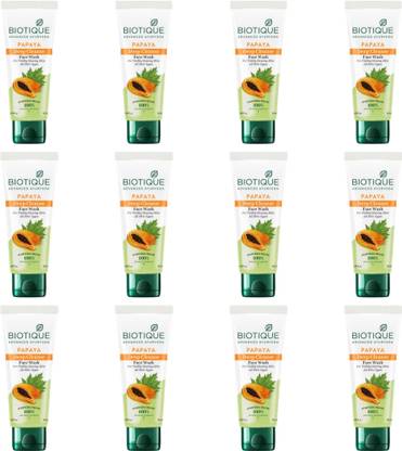 BIOTIQUE Papaya Deep Cleanse - 50ml (Pack of 12) Face Wash