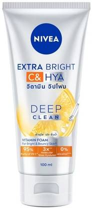 NIVEA Extra Bright C & Hya Vitamin Foam 100 ml (IMPORTED) Face Wash