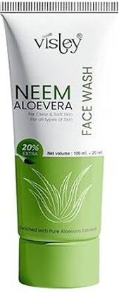 Visley Neem Aloevera Facewash Prevents and Cure Acne & Pimples Face Wash