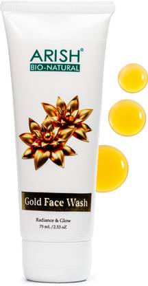 ARISH BIO-NATURAL Gold  |Daily Glow & Skin Brightening Cleanser – 75 ml Face Wash