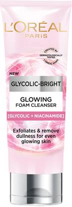 L'Oréal Paris Glycolic Bright Foaming  For Even, Glowing, Bright Skin Face Wash