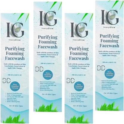 DOOMSDAY IG PURIFYING FOAMING FACEWASH FOR DEEP CLEASING SKIN PACK OF 100ml x 4 Face Wash