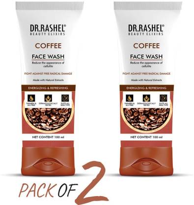 DR.RASHEL COFFEE FACE WASH HELPS TO REDUCE PIMPLE & MARKS PARABEN FREE (PACK OF 2) Face Wash
