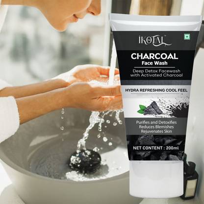 IKOTAL Charcoal  / Men & Women / Anti-Pollution, Skin Purify & Oil Control Face Wash