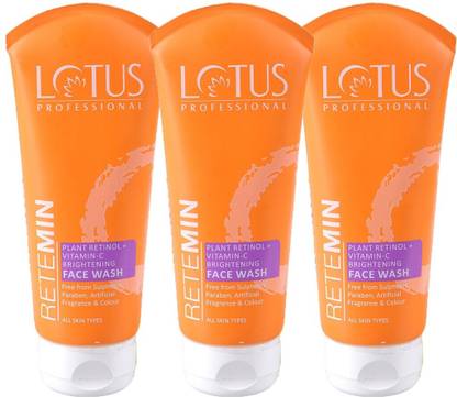 Lotus Professional Retemin Plant Retinol & Natural Vitamin C  | Whitening & Anti-Ageing Face Wash