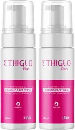 ETHIGLO Foaming with KojicAcid, Niacinamide, GlycolicAcid &VitaminC Face Wash