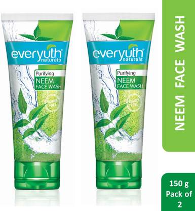 Everyuth Naturals Purifying Neem Antibacterial Neem & Tea Tree OilHydrated, Clear Face Wash