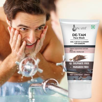 inlazer De Tan  To Remove Tanning & Dirt' Fresh Polished Skin' Men Women Face Wash