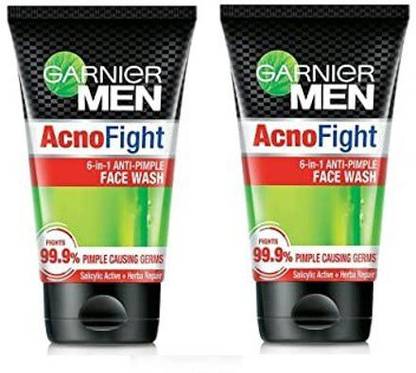 Garnier Men AcnoFight Anti-Pimple Face wash for Acne Prone Skin, 100g (Pack Of 2) Face Wash