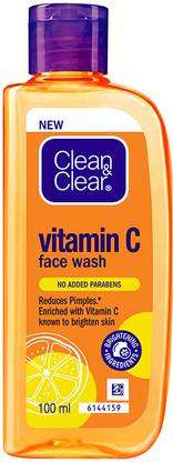 Clean & Clear Vitamin C| Reduces pimples | Enriched with Vitamin C to soothe skin Face Wash
