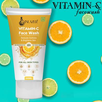 inlazer Vitamin C Foam  For Gentle Cleansing & Hydrating | Men & Women Face Wash