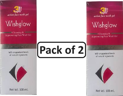 witglow For 3 triple action face wash gel hai (Pack 2 *100ml) Face Wash