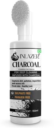 inlazer Charcoal Anti-Pollution for Deep Pore Cleaning | Removes Dirt & Impurities Face Wash