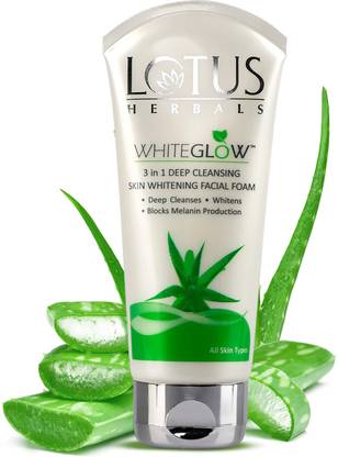 LOTUS HERBALS WhiteGlow 3-In-1 Deep Cleansing Whitening Facial Foam, for all skin types Face Wash